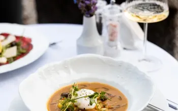 Čtyřchodové menu v restauraci Chateau Ctěnice