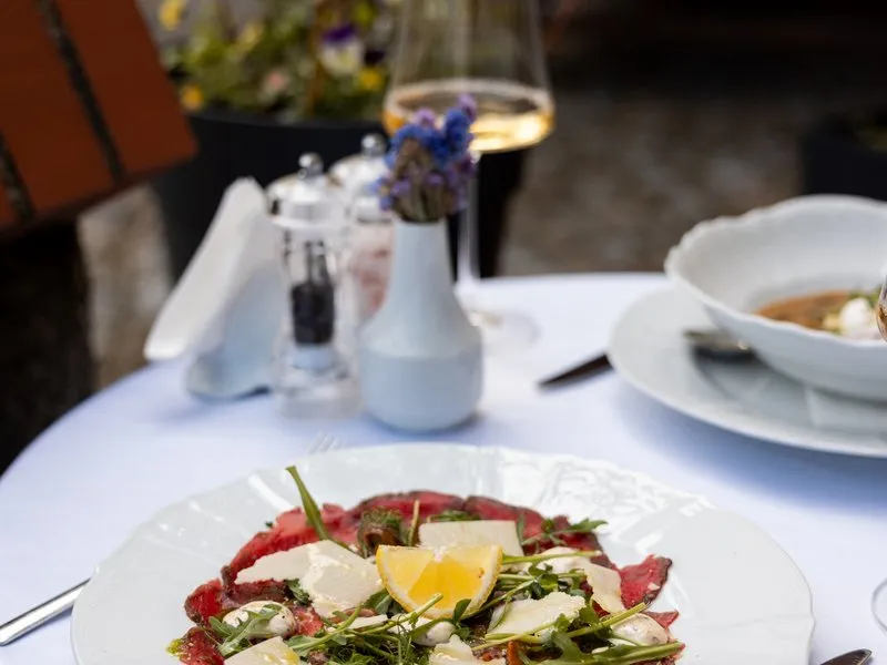 Čtyřchodové menu v restauraci Chateau Ctěnice