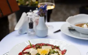 Čtyřchodové menu v restauraci Chateau Ctěnice