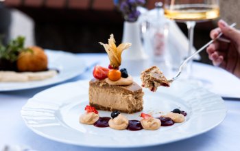 Čtyřchodové menu v restauraci Chateau Ctěnice