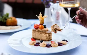 Čtyřchodové menu v restauraci Chateau Ctěnice