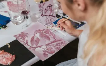 Zážitkové malování vínem + degustace se sommeliérem