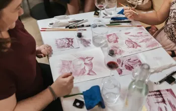 Zážitkové malování vínem + degustace se sommeliérem