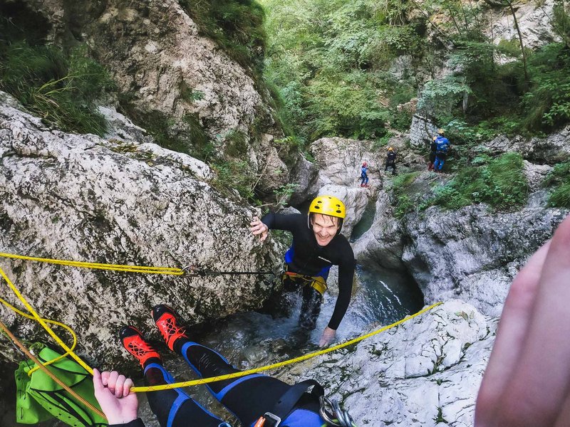 Canyoning ve Slovinsku