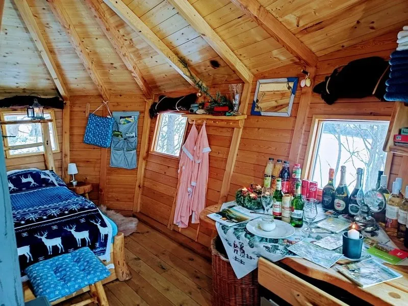 Ubytování v tree housu s vlastní saunou