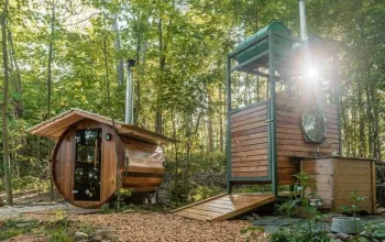 Ubytování v tree housu s vlastní saunou