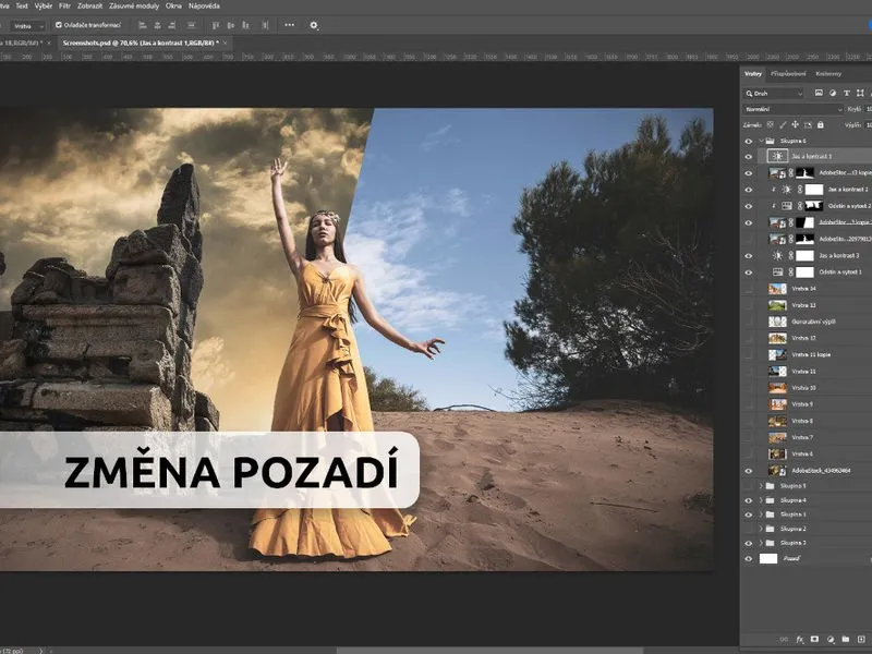 Kurz grafického designu a úpravy fotografií v Adobe Photoshop