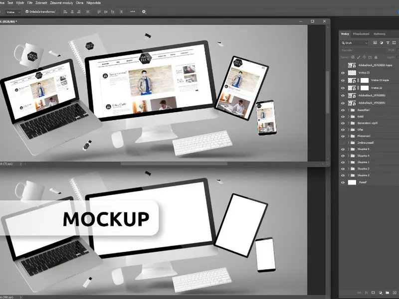 Kurz grafického designu a úpravy fotografií v Adobe Photoshop