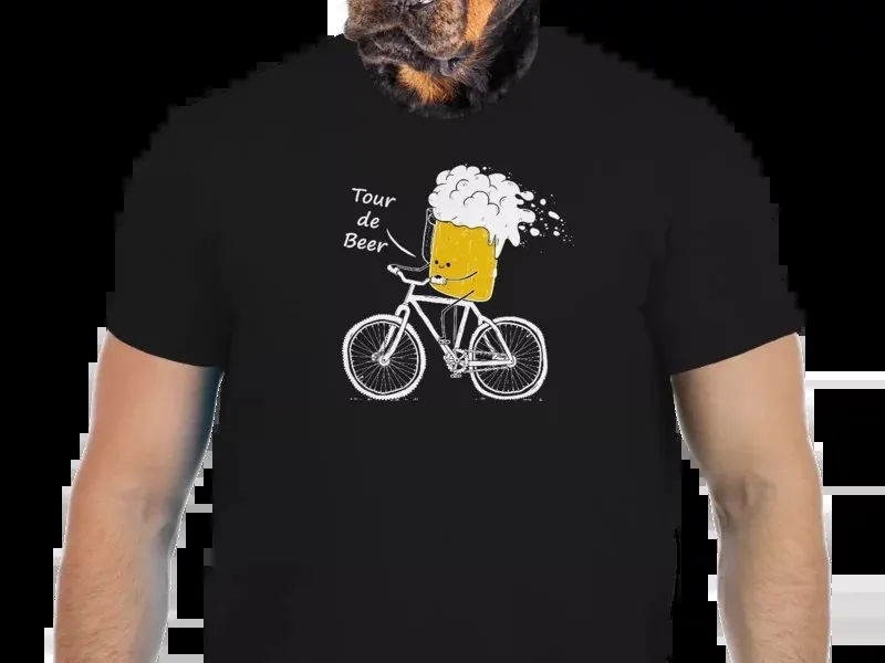 Vtipné tričko Bastard: Tour de beer