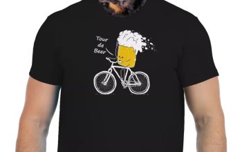 Vtipné tričko Bastard: Tour de beer