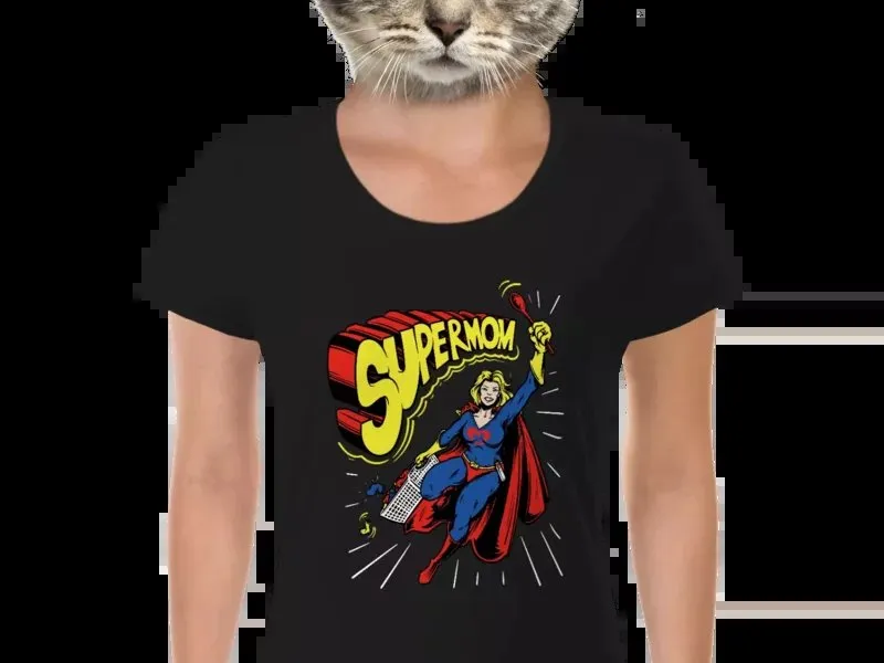Vtipné tričko Bastard: Supermom