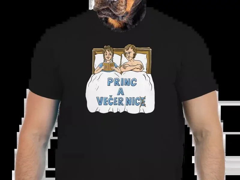 Vtipné tričko Bastard: Princ a večer nic
