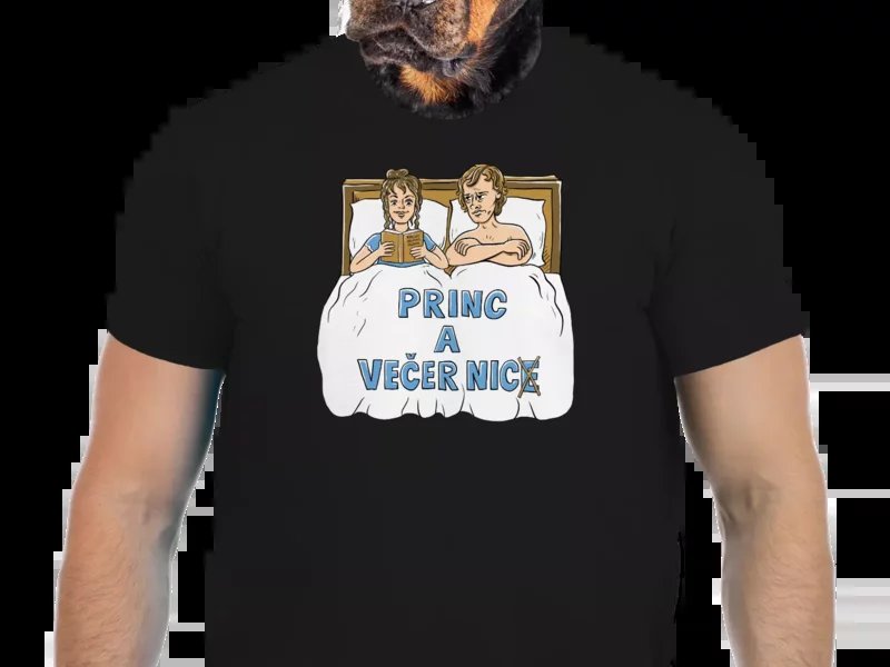 Vtipné tričko Bastard: Princ a večer nic