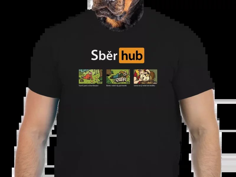 Vtipné tričko Bastard: Sběr hub