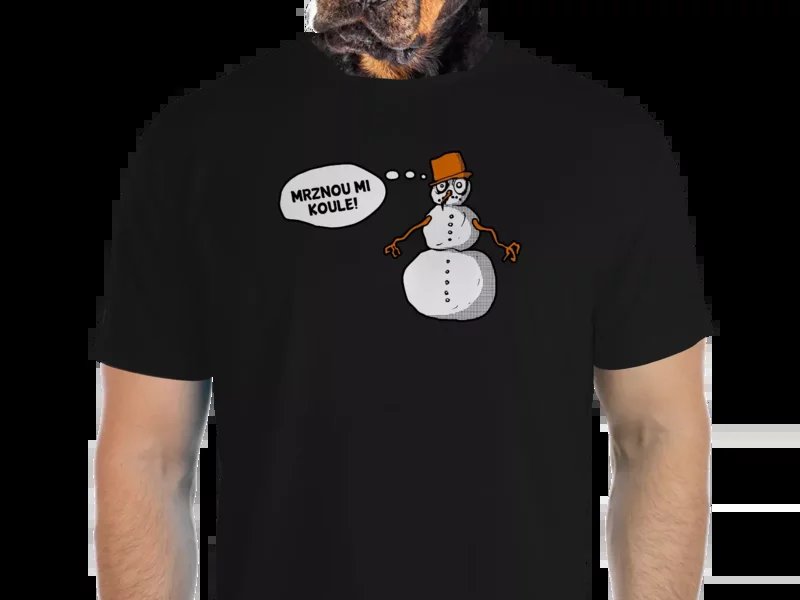 Vtipné tričko Bastard: Mrznou mi koule