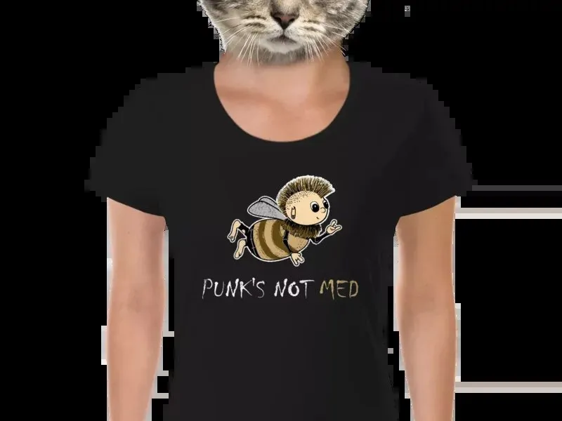 Vtipné tričko Bastard: Punks not med