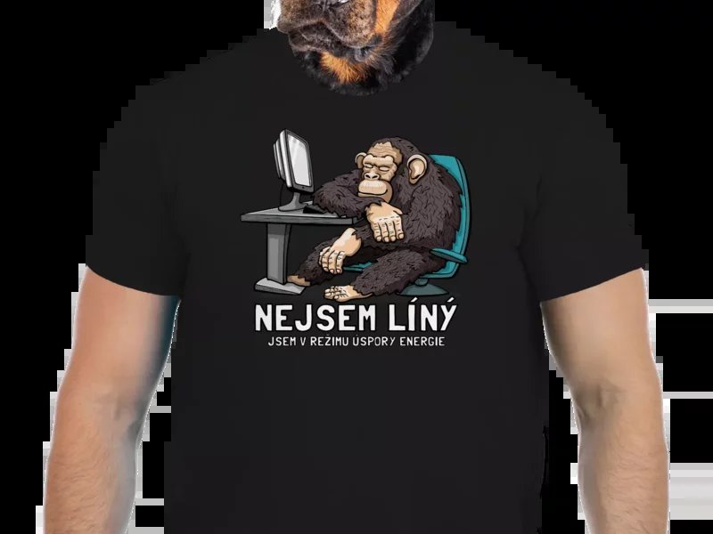 Vtipné tričko Bastard: Nejsem líný