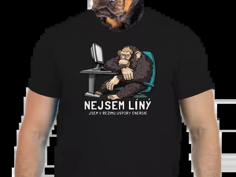 Vtipné tričko Bastard: Nejsem líný