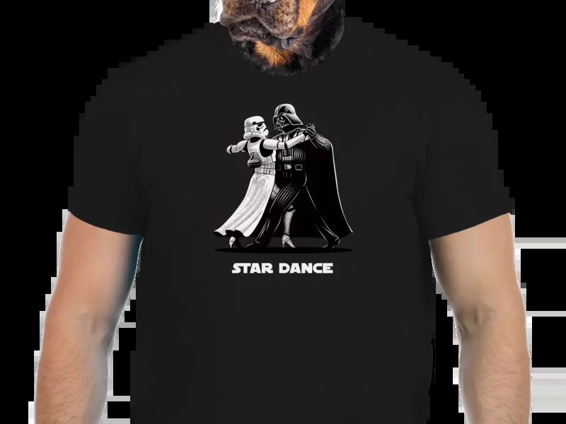 Vtipné tričko Bastard: Star Wars tanečníci