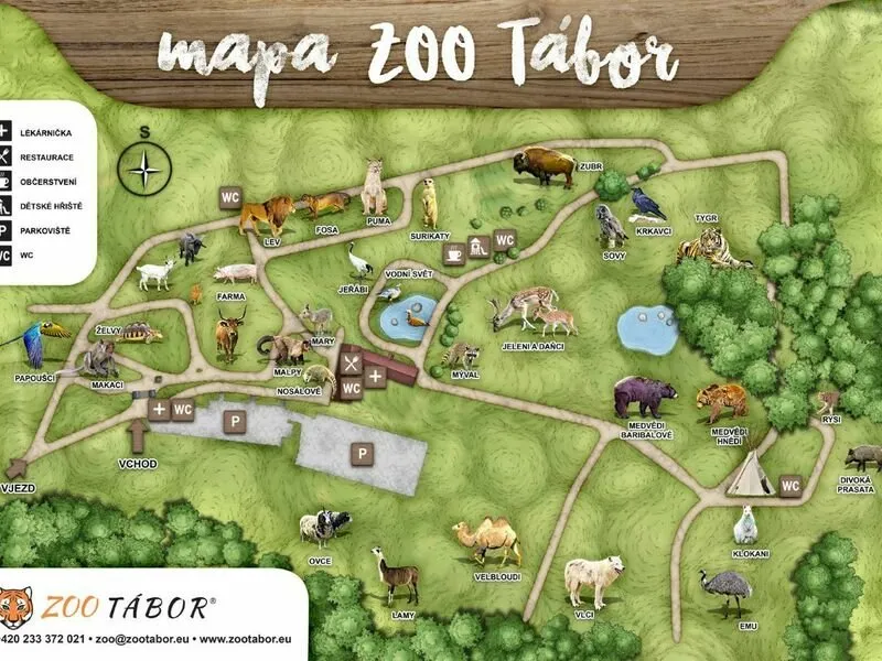 Roční vstup do Zoo Tábor