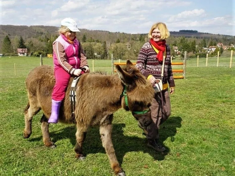Rodinná exkurze na farmě