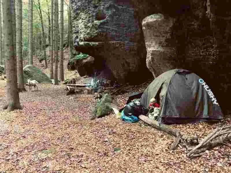 Procházka, výprava či piknik s kozou