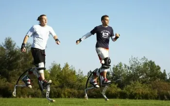 Lekce skákání na skákacích botách A-jump