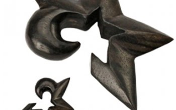 Ebony wood hvězda - PL01084-04