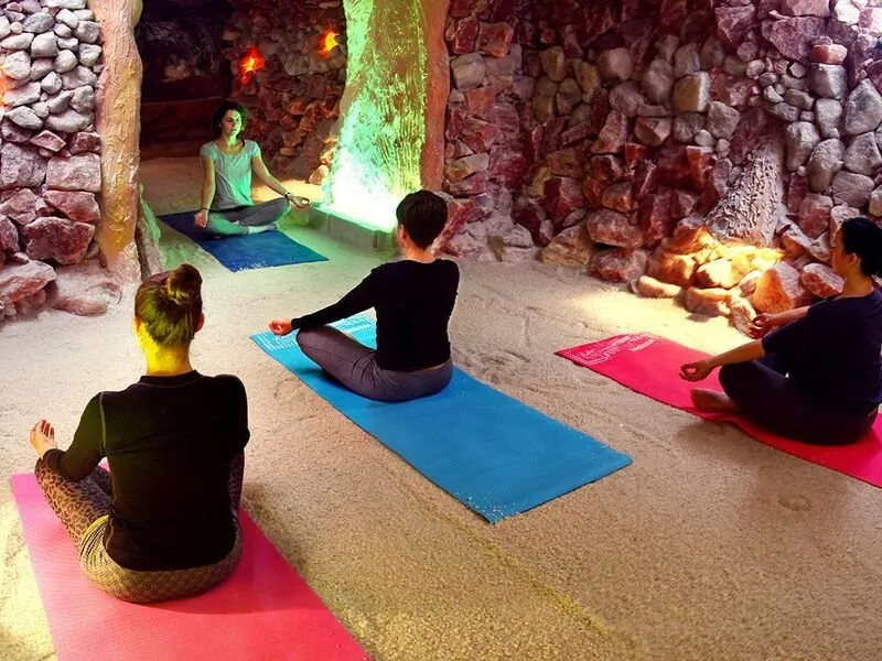 Jóga a meditace v solné jeskyni v Praze