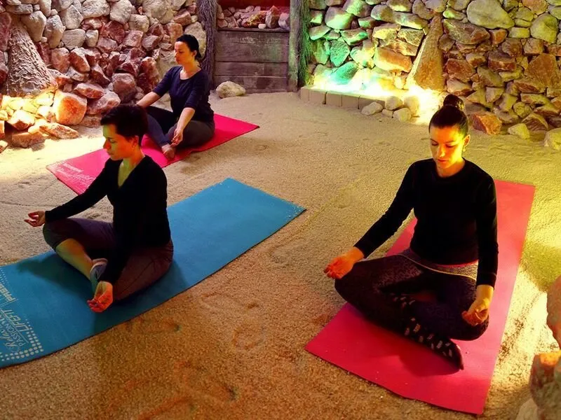 Jóga a meditace v solné jeskyni v Praze