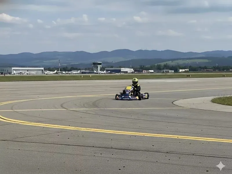 Adrenalinová jízda na okruzích a letištích v motokáře Rotax 125 MAX