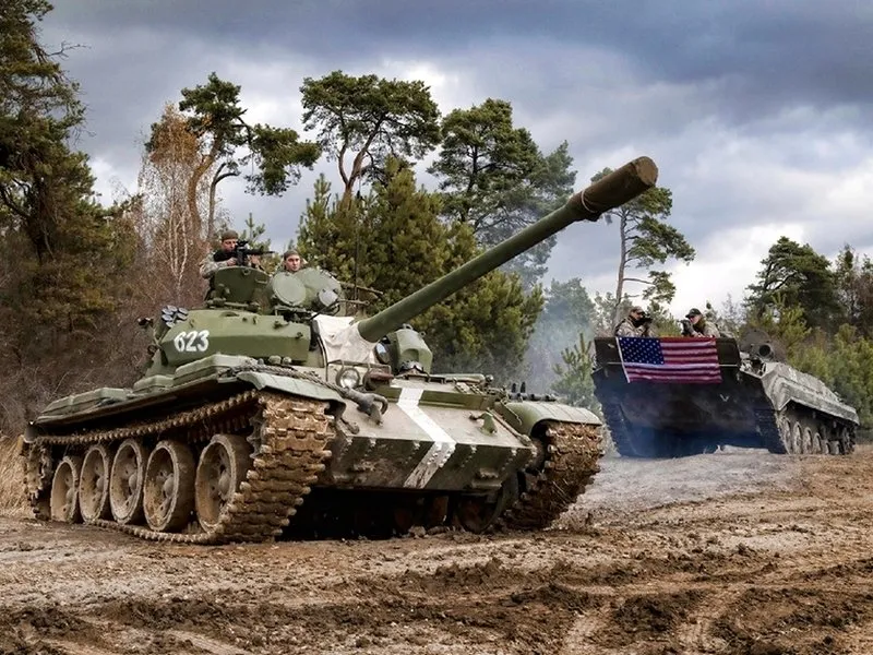 Řízení obrněného bojového tanku T-55