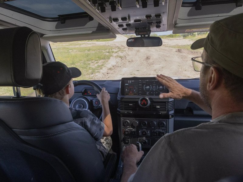 Řízení offroadového vozidla 4x4 pro děti
