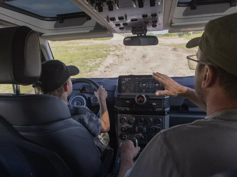 Řízení offroadového vozidla 4x4 pro děti