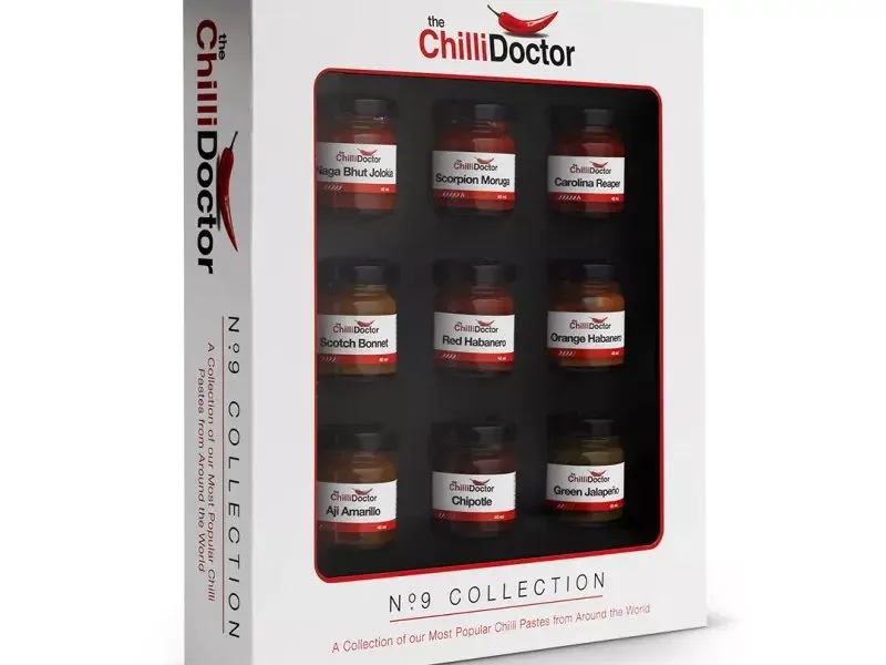 Degustační set chilli: 9 chilli mash omáček