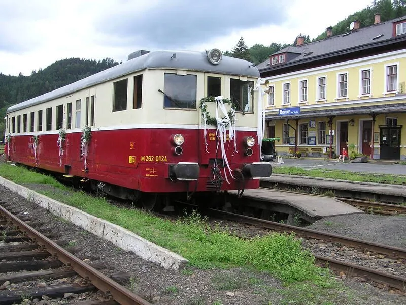 Soukromá jízda motoráčkem z Děčína na Šenovku