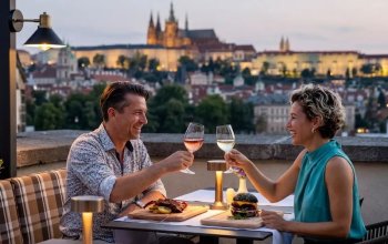 Dárkový voucher do rooftop restaurace v centru Prahy