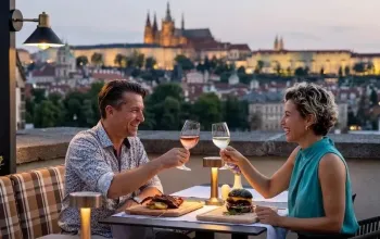 Dárkový voucher do rooftop restaurace v centru Prahy – dárek a zážitek