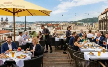 Dárkový voucher do rooftop restaurace v centru Prahy