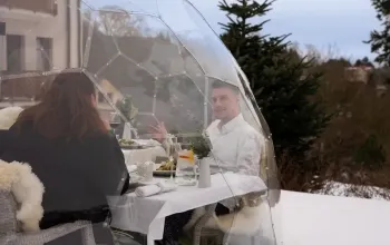 Zážitkové menu v iglú s výhledem na Krušné hory