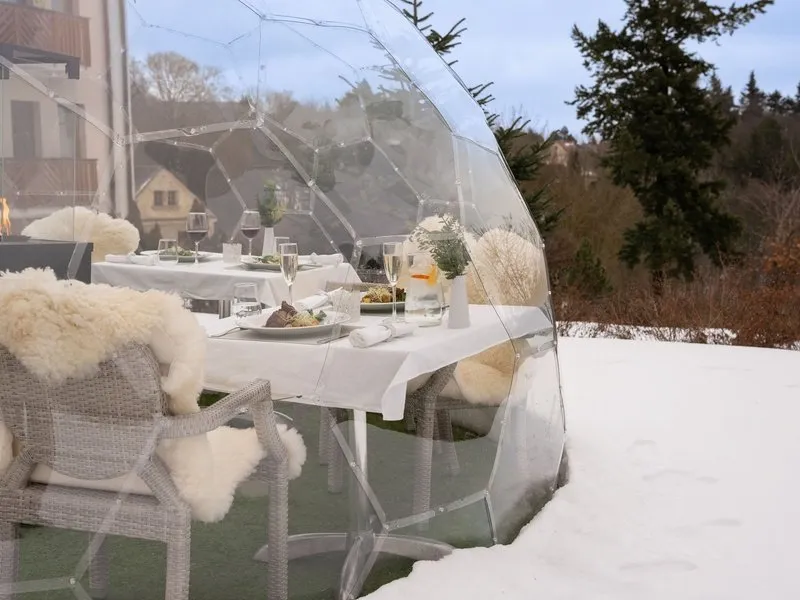 Zážitkové menu v iglú s výhledem na Krušné hory
