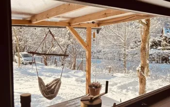 Tiny house mezi stromy v Jizerských horách