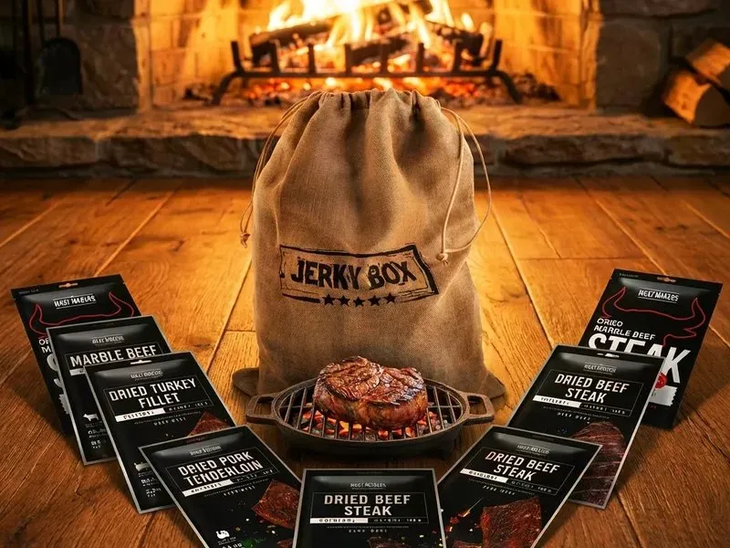 Dárkový pytel plný jerky: sušený steak