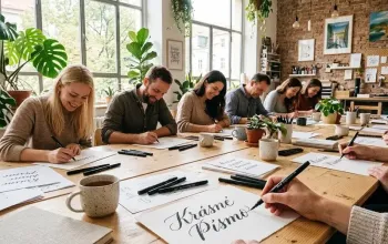 Workshop moderní kaligrafie: Kreativní odpočinek v Praze