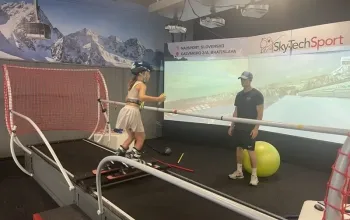 Trénink lyžování na simulátoru s osobním trenérem