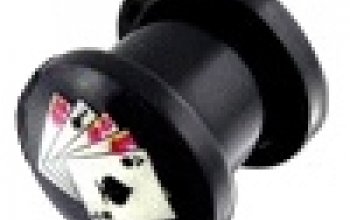 Šroubovací akrylátový plug do ucha - PL01080-10L