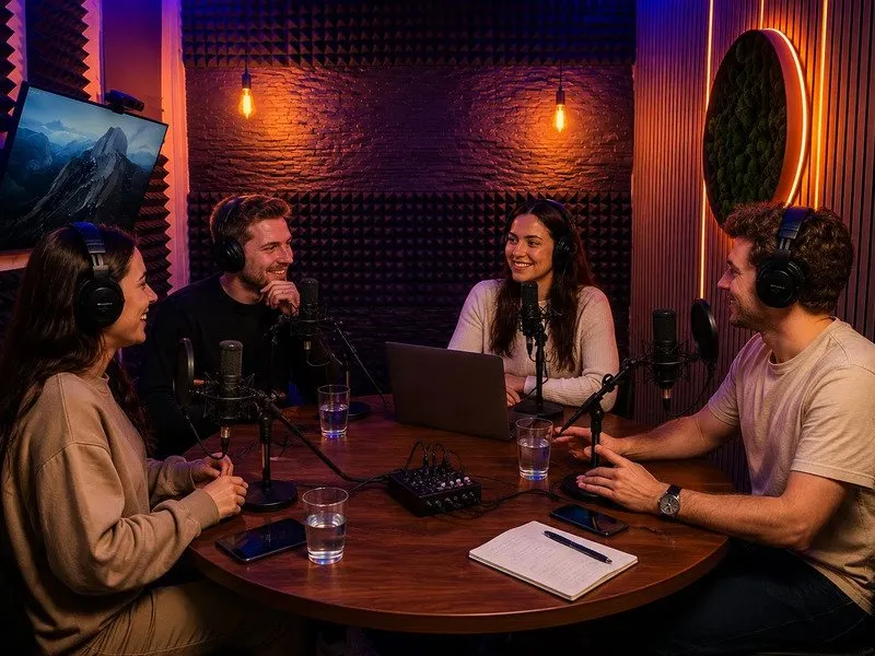 Nahrajte si vlastní podcast v profesionálním studiu