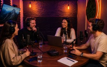 Nahrajte si vlastní podcast v profesionálním studiu
