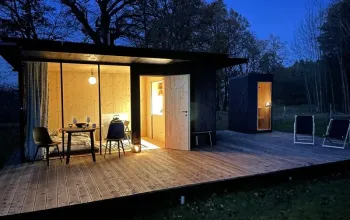 Ubytování: Tiny house s vlastní saunou – dárek a zážitek