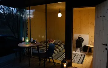 Ubytování: Tiny house s vlastní saunou
